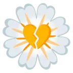 corazón roto + flor