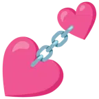 dos corazones + cadenas