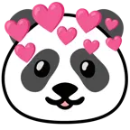 Herz mit Pfeil + Panda