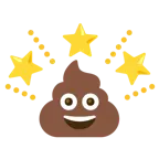 Kothaufen + funkelnder Stern