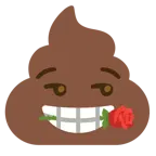 Kothaufen + Rose