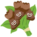 Kothaufen + Blumenstrauß