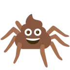 Kothaufen + Spinne