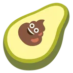 Kothaufen + Avocado