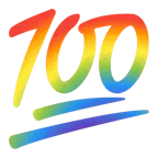 100 Punkte + Regenbogen