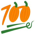 100 Punkte + Halloweenkürbis