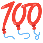 100 Punkte + Luftballon