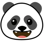 visage rieur + panda