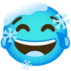 face with tears of joy + cold face