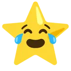 face with tears of joy + star