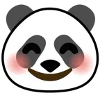 ağzı açık gülme + panda