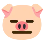 ifadesiz yüz + domuz yüzü
