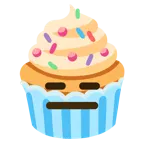 ifadesiz yüz + cupcake