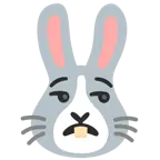 unamused face + rabbit face