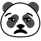 unamused face + panda