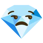 unamused face + gem stone