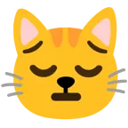 düşünceli yüz + kedi yüzü