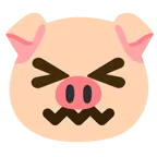 cara de frustración + cara de cerdo