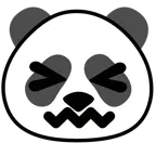 cara de frustración + panda