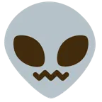 cara de frustración + alienígena