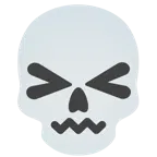 cara de frustración + calavera