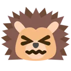 cara de frustración + erizo