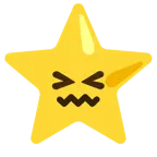 cara de frustración + estrella