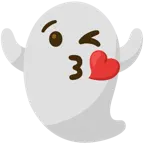 وجه يرسل قبلة + شبح