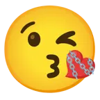 وجه يرسل قبلة + سلاسل