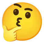 وجه يقبّل بعينين باسمتين + وجه يفكر