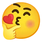 وجه يقبّل بعينين مغلقتين + وجه يفكر