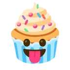 dil dışarıda + cupcake
