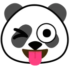 dili dışarda göz kırpma + panda