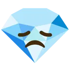 disappointed face + gem stone