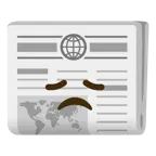 disappointed face + newspaper