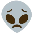 cara preocupada + alienígena