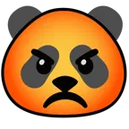 enraged face + panda