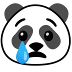 cara llorando + panda