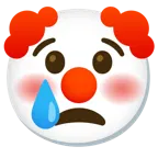 cara llorando + cara de payaso