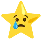 cara llorando + estrella