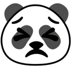 entschlossenes Gesicht + Panda