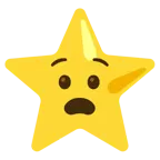 udręczona twarz + gwiazda