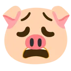erschöpftes Gesicht + Schweinegesicht