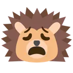 erschöpftes Gesicht + Igel
