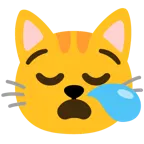 uykulu yüz + kedi yüzü