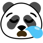 uykulu yüz + panda