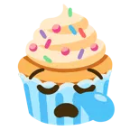 uykulu yüz + cupcake