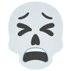 müdes Gesicht + Totenkopf