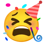 müdes Gesicht + Partygesicht