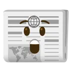 zadziwiona twarz + gazeta